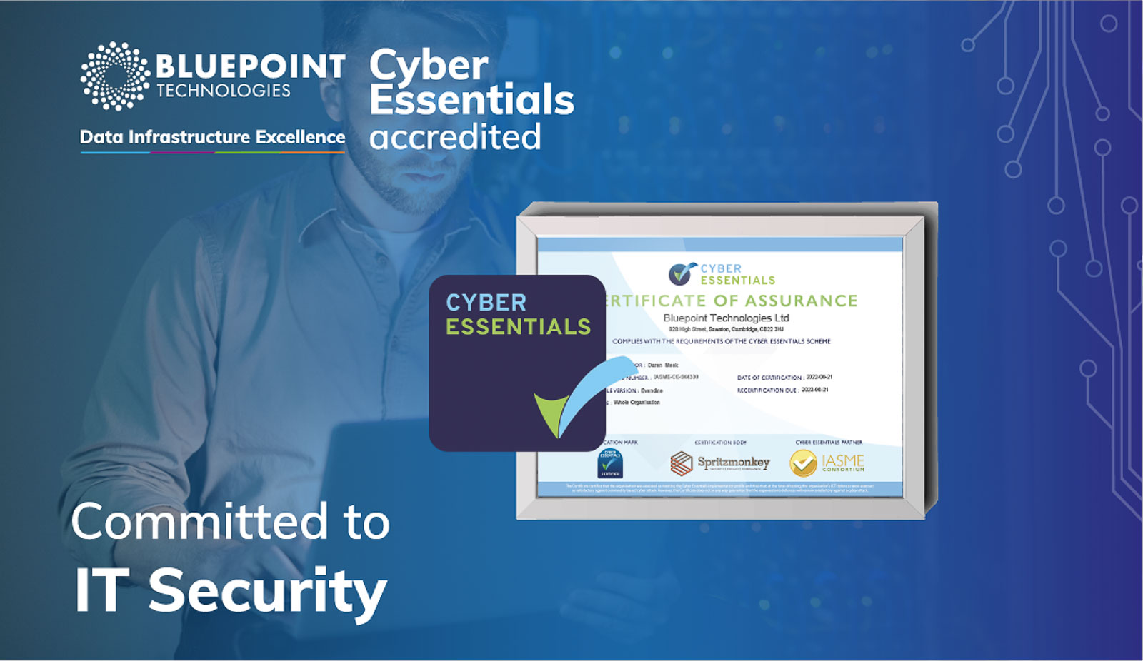 Bluepoint Gains Cyber Essentials Accreditation for Second Year Running