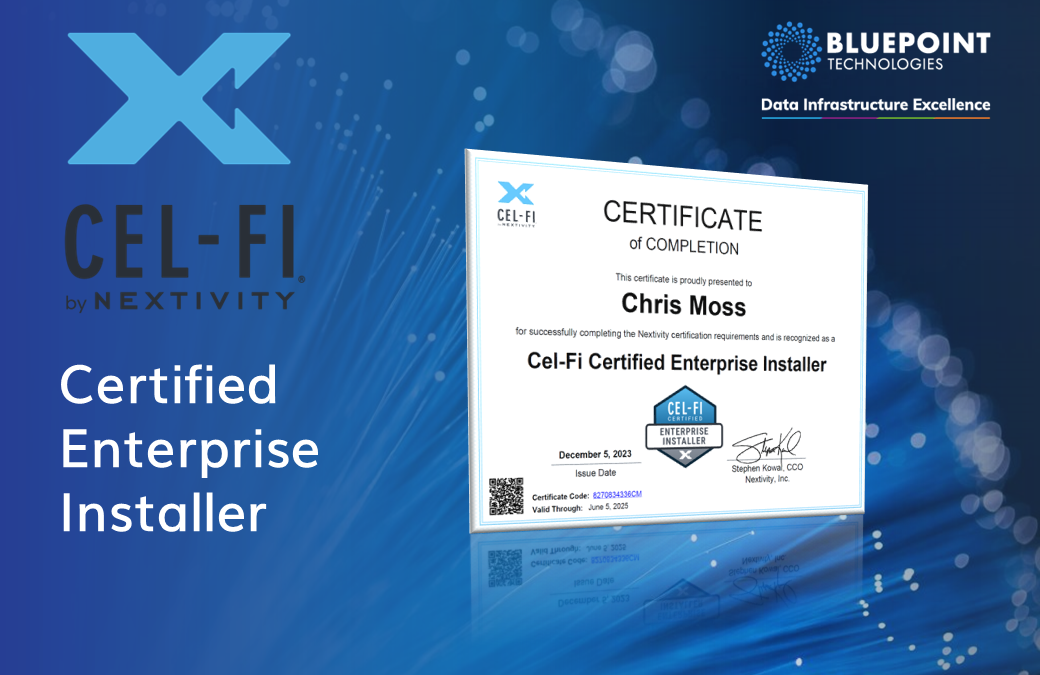 Chris Moss successfully completes Nextivity certification requirements for Cel-Fi system
