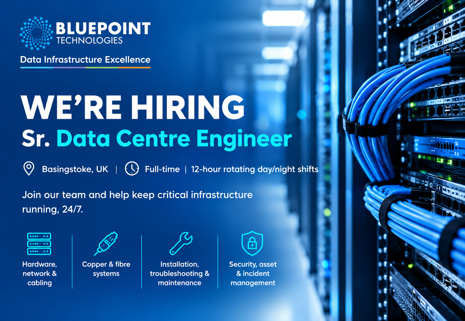 Sr. Data Centre Engineer DCEO Basingstoke, United Kingdom Full-time